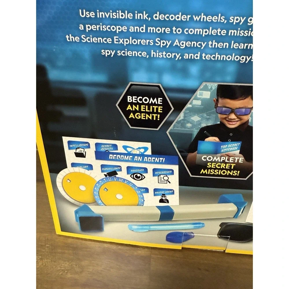 National Geographic Spy Science Kit - Kids Spy Activity Set, Complete 10 Secret